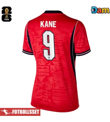 England Harry Kane #9 Bortatröja Dam VM 2026 Kortärmad